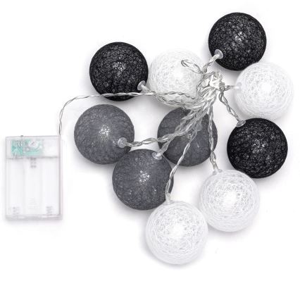 Aigostar - LED-jouluvaloketju 10xLED/3xAA 2m lämminvalkoinen