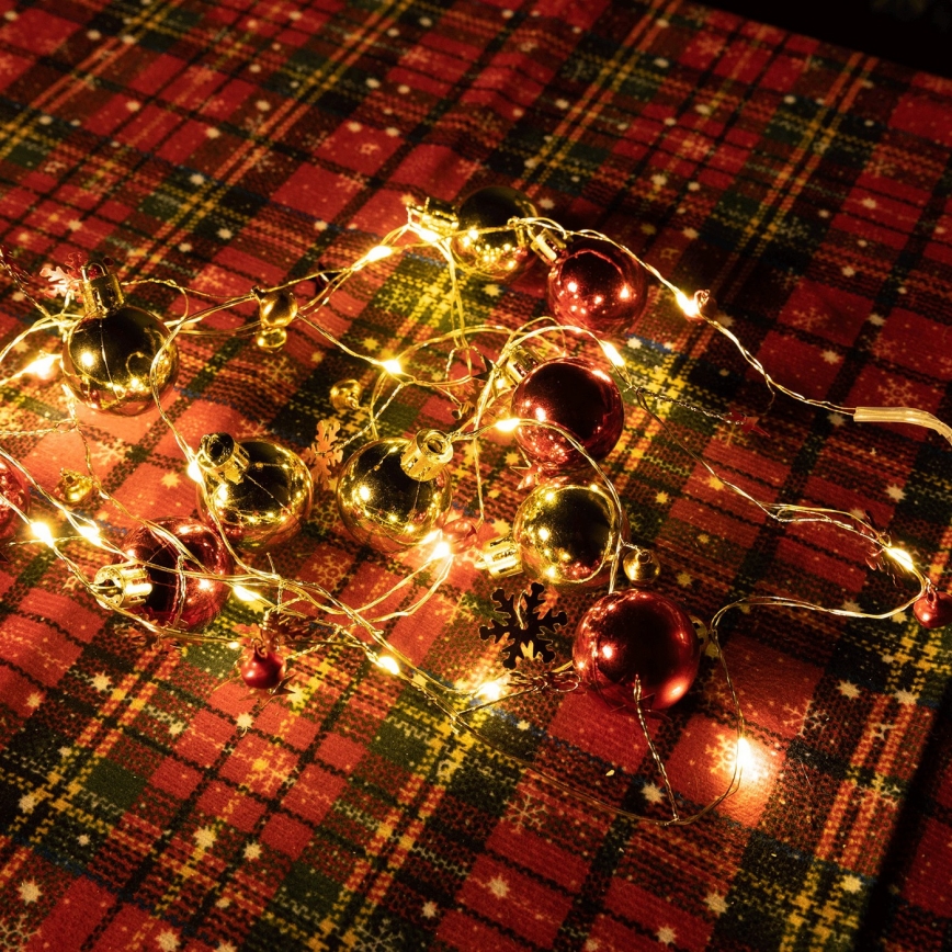 Aigostar - LED-jouluvaloketju 20xLED/3xAA 2m lämmin valkoinen