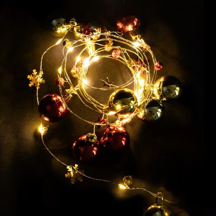 Aigostar - LED-jouluvaloketju 20xLED/3xAA 2m lämmin valkoinen