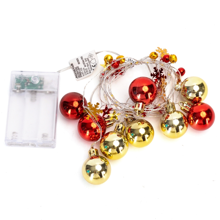 Aigostar - LED-jouluvaloketju 20xLED/3xAA 2m lämmin valkoinen