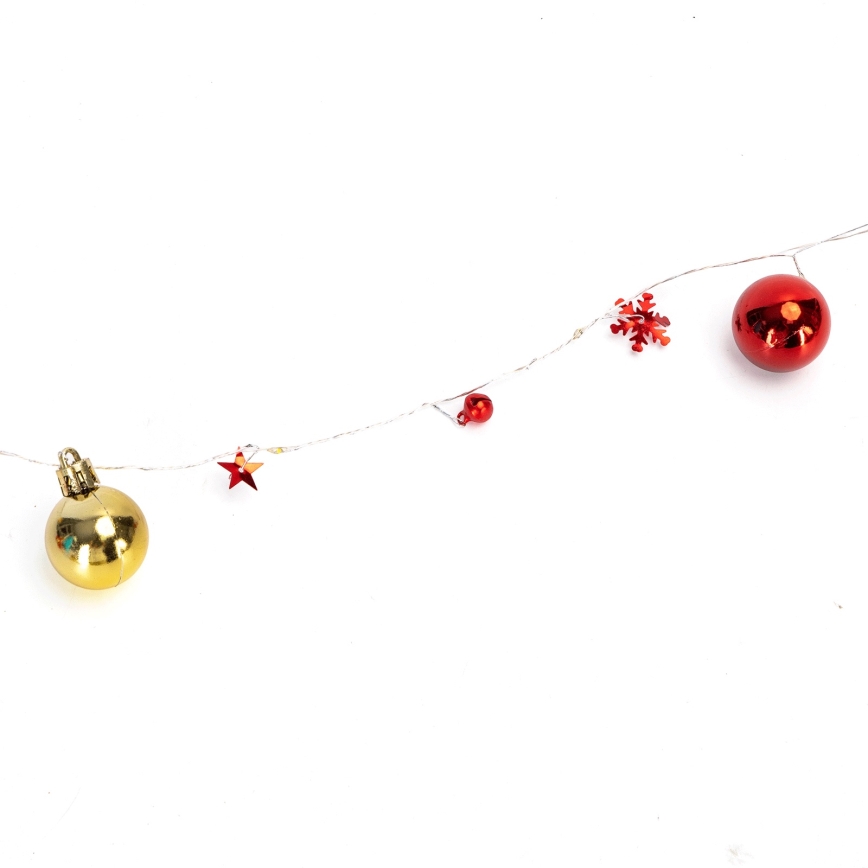 Aigostar - LED-jouluvaloketju 20xLED/3xAA 2m lämmin valkoinen