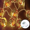Aigostar - LED-jouluvalosarja 20 x LED / 3 x AA / 3 m, lämmin valkoinen, Joulupukki