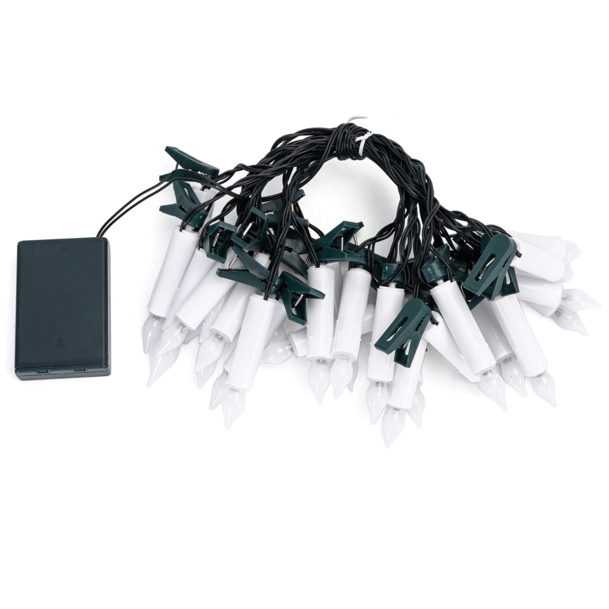 Aigostar - LED-jouluvalosarja 25xLED/3xAA 5 m lämmin valkoinen