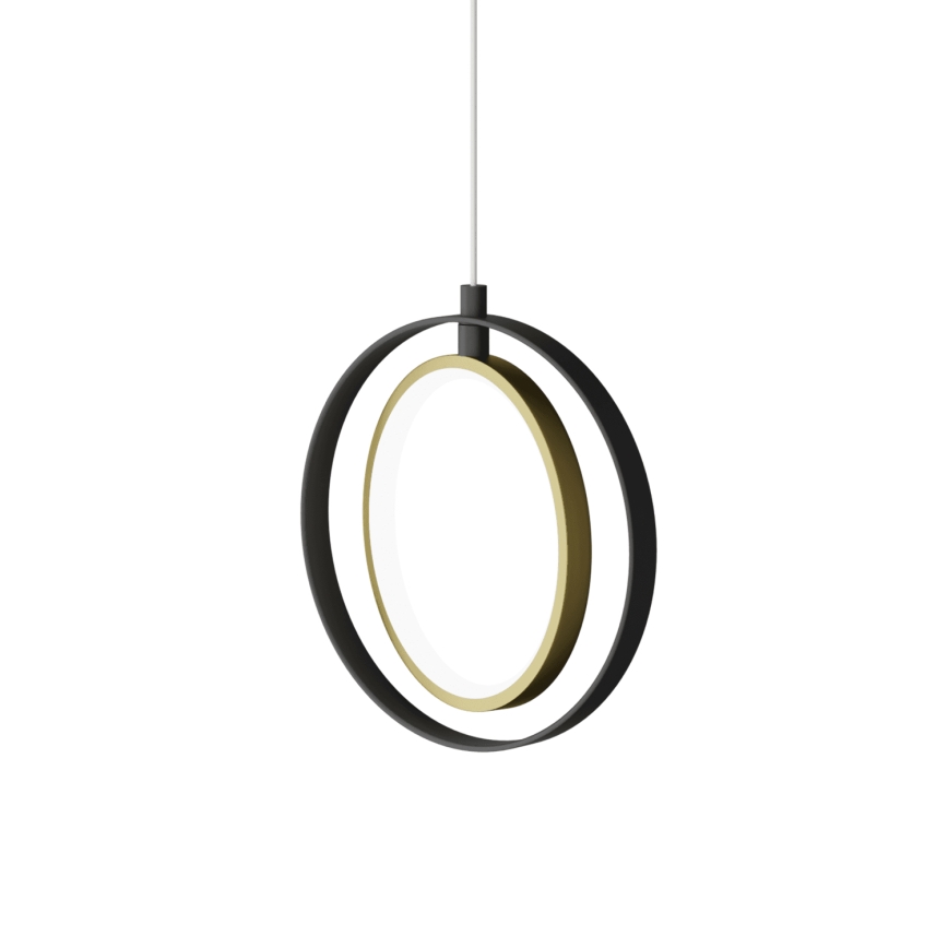 Aigostar - LED-kattokruunu johdossa LED/15W/230V 2700K musta