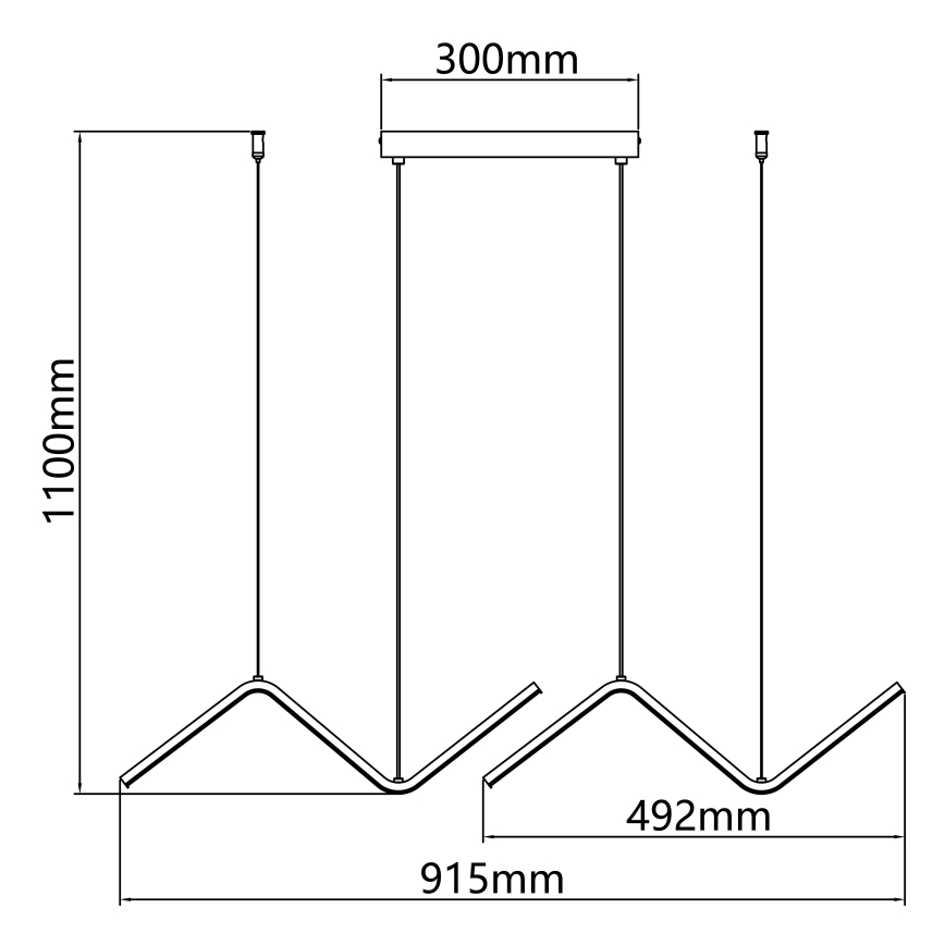 Aigostar - LED-kattokruunu johdossa LED/23W/230V 6500K
