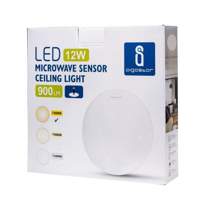 Aigostar - LED-kattovalaisin, 12 W / 230 V, 3000 K, halkaisija 28 cm