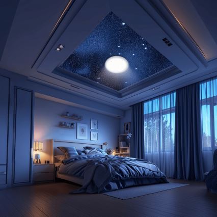 Aigostar - Himmennettävä kylpyhuoneen LED-kattovalaisin MESH Älykäs LED/18W/230V 3000-65000K IP44 + kauko-ohjaus
