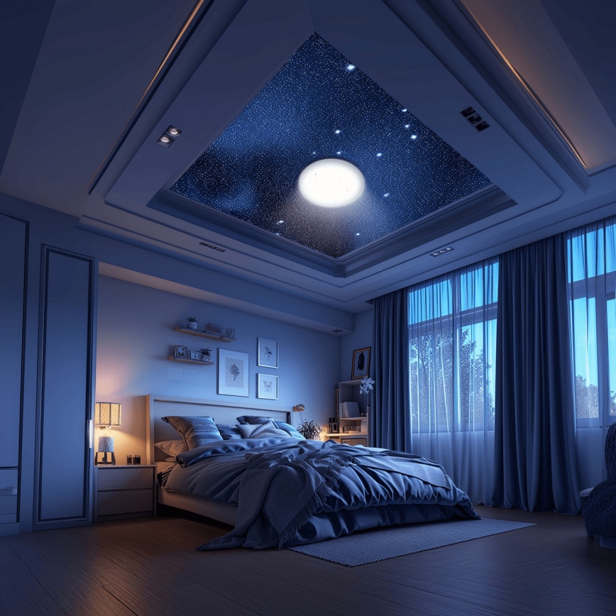 Aigostar - Himmennettävä kylpyhuoneen LED-kattovalaisin MESH Älykäs LED/18W/230V 3000-65000K IP44 + kauko-ohjaus