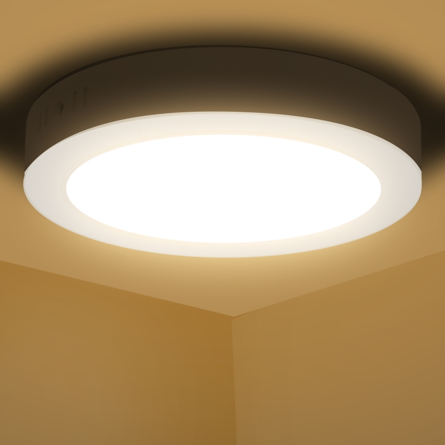 Aigostar - LED-kattovalaisin LED/12W/230V halkaisija 17,4 cm 3000K valkoinen