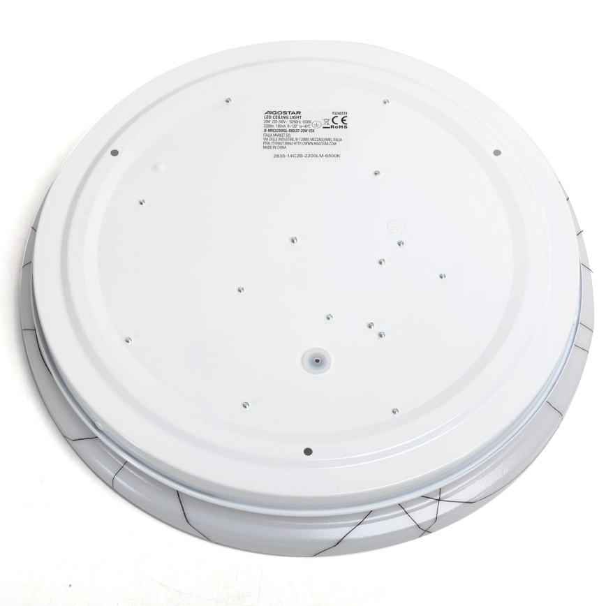 Aigostar - LED-kattovalaisin LED/20W/230V 6500K halkaisija 33cm