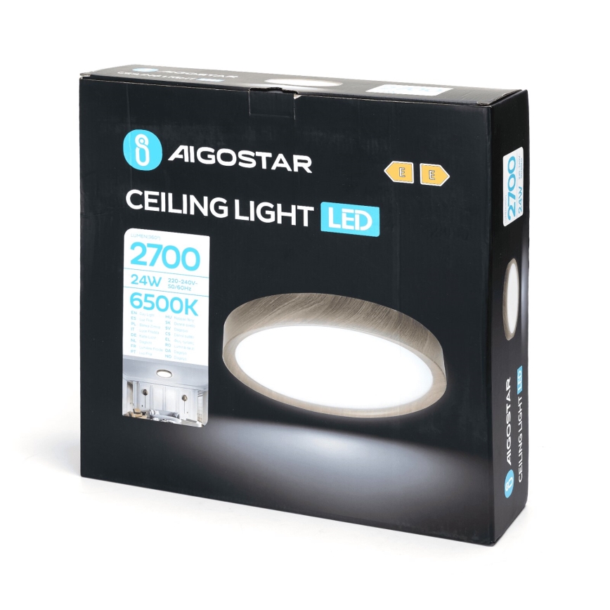 Aigostar - LED-kattovalaisin LED/24W/230V 6500K halkaisija 38,3 cm