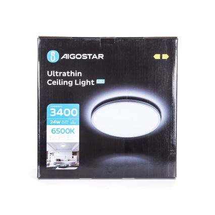Aigostar - LED-kattovalaisin LED/24W/230V 6500K halkaisija 42 cm