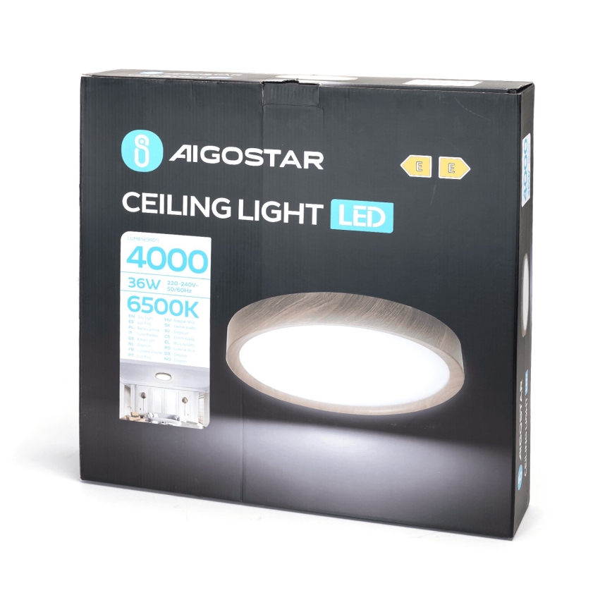 Aigostar - LED-kattovalaisin LED/36W/230V 6500K halkaisija 48,1 cm