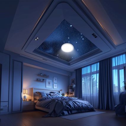 Aigostar - Himmennettävä LED-kattovalaisin MESH LED/36W/230V 3000-6500K halkaisija 49,5 cm + kaukosäädin