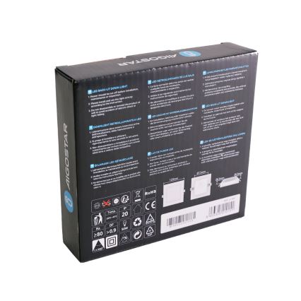 Aigostar - LED-kattovalaisin LED/6W/230V 3000K 12x12 cm valkoinen