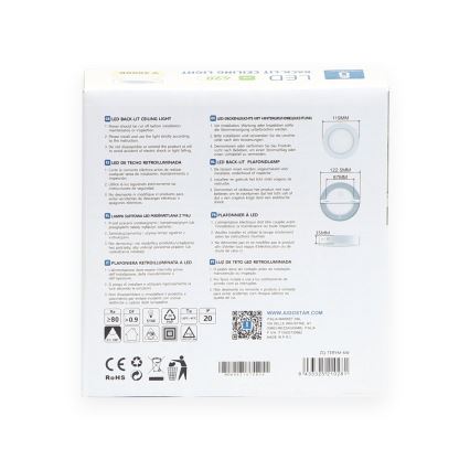 Aigostar - LED-kattovalaisin LED/6W/230V halkaisija 12,3 cm 4000K valkoinen