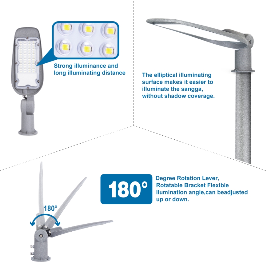 Aigostar - LED-katuvalo LED/200W/230V 6500K IP65