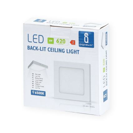 Aigostar - LED Kiinteä kattovalaisin LED/6W/230V 12,2x12,2 cm 6500K valkoinen