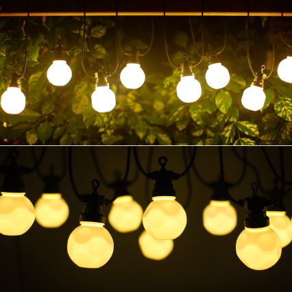 Aigostar - LED Koristeketju ulkokäyttöön 10xLED/8m IP44 lämmin valkoinen
