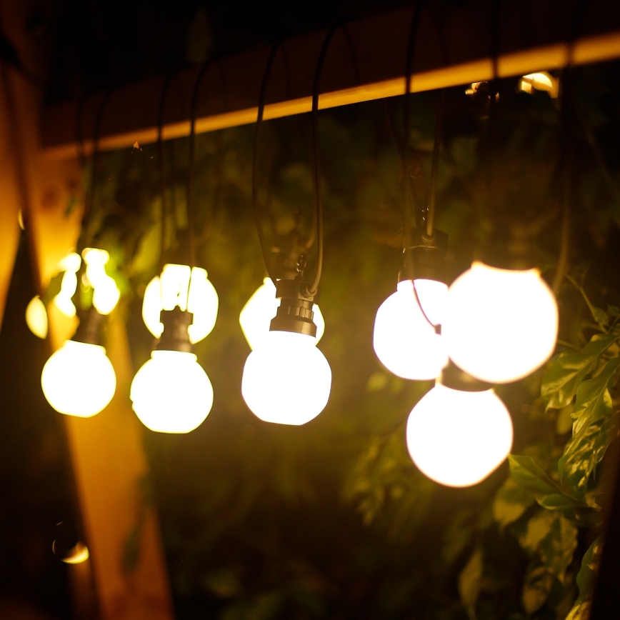 Aigostar - LED Koristeketju ulkokäyttöön 10xLED/8m IP44 lämmin valkoinen