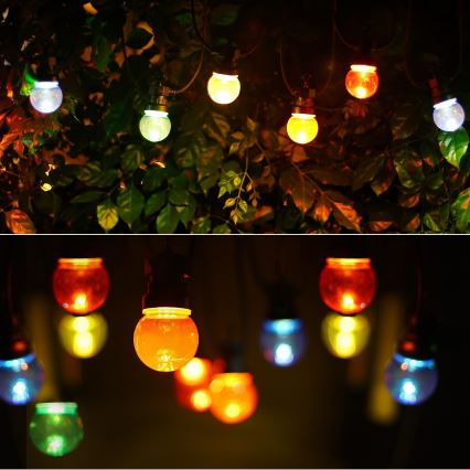 Aigostar - LED Koristeketju ulkokäyttöön 10xLED/8m IP44 lämmin valkoinen