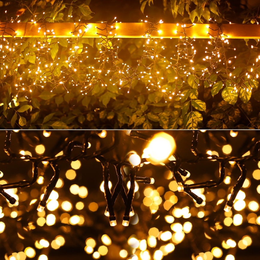 Aigostar - LED Koristeketju ulkokäyttöön 250xLED/10m IP44 lämmin valkoinen