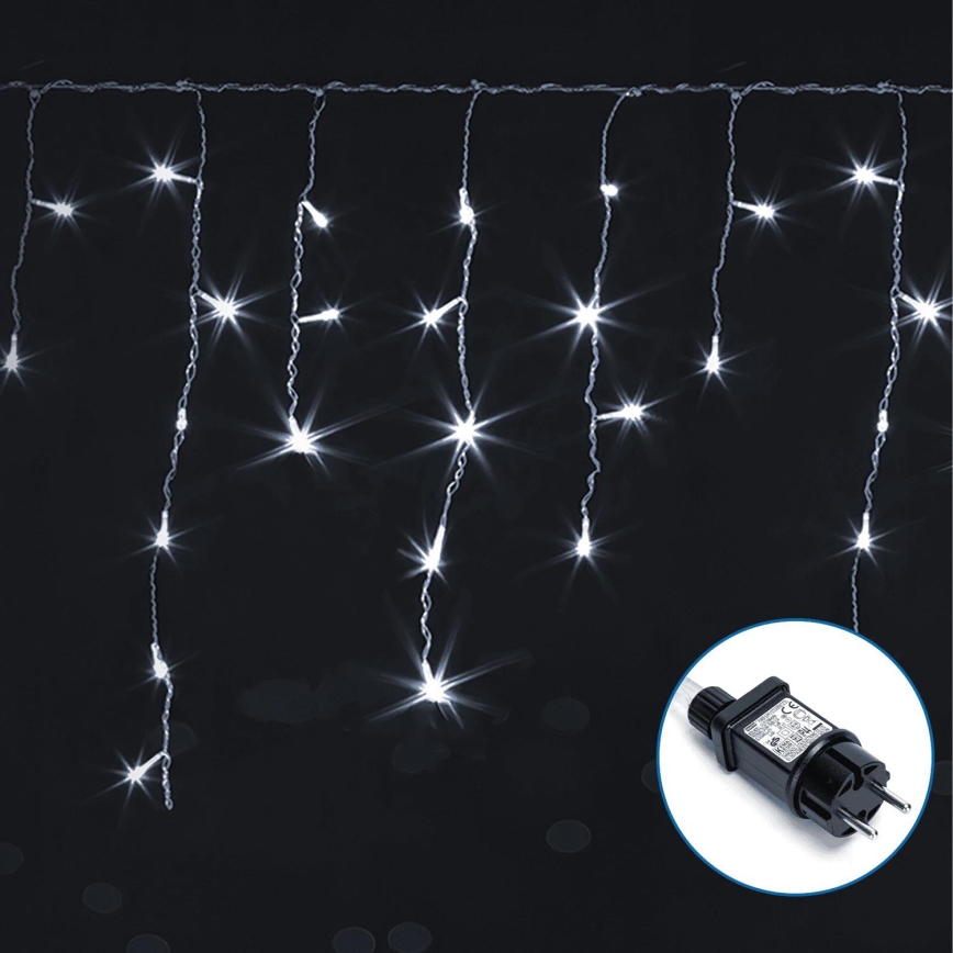 Aigostar - LED koristeketju ulkokäyttöön 75xLED/6W/230V 15x0,6m IP44 kylmänvalkoinen