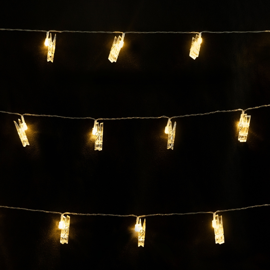 Aigostar - LED-koristevalosarja 10xLED/5W/USB 5 m lämmin valkoinen