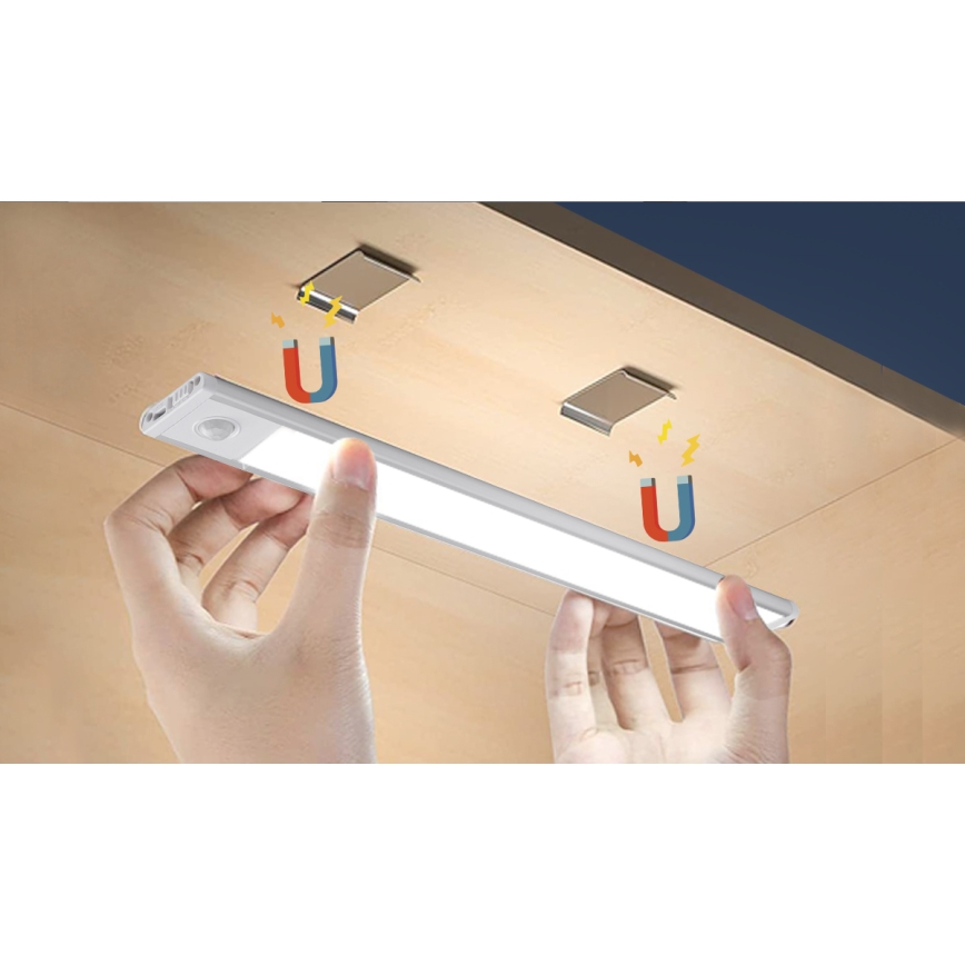 Aigostar - LED Ladattava kalustevalaistus anturilla LED/1,5W/5V 4000K