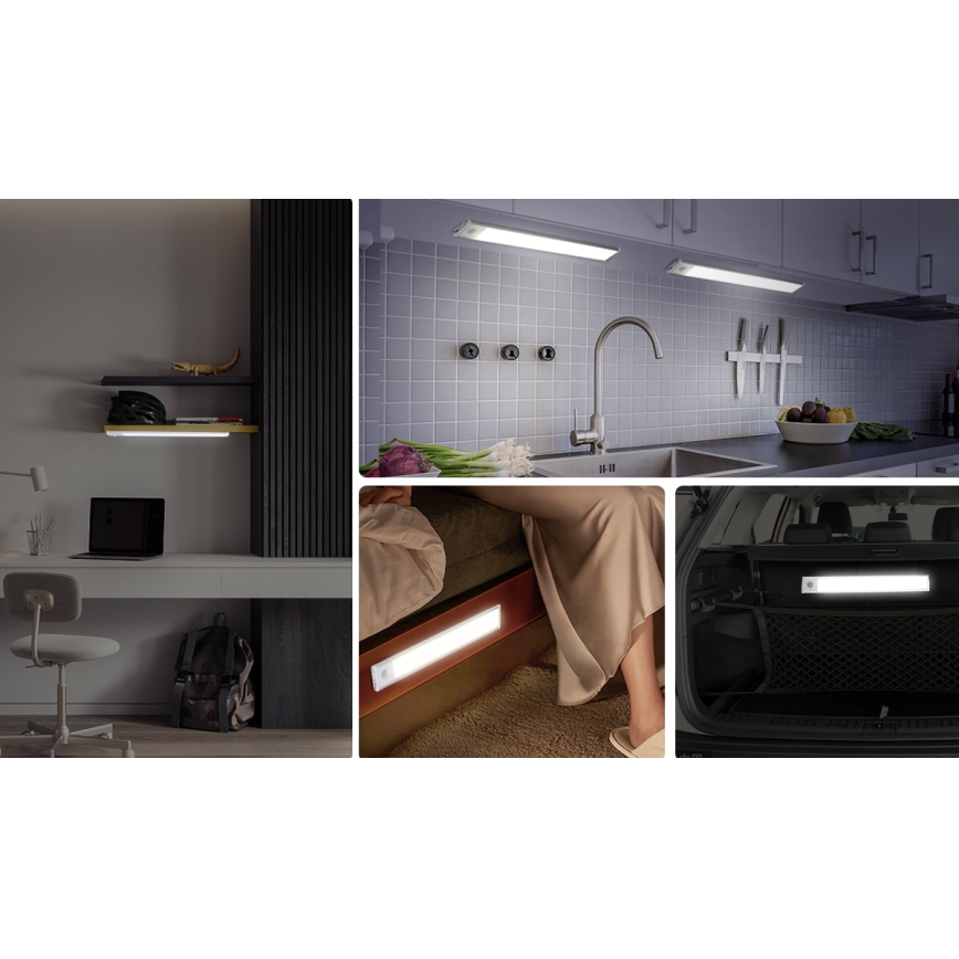 Aigostar - LED Ladattava kalustevalaistus anturilla LED/1,5W/5V 4000K