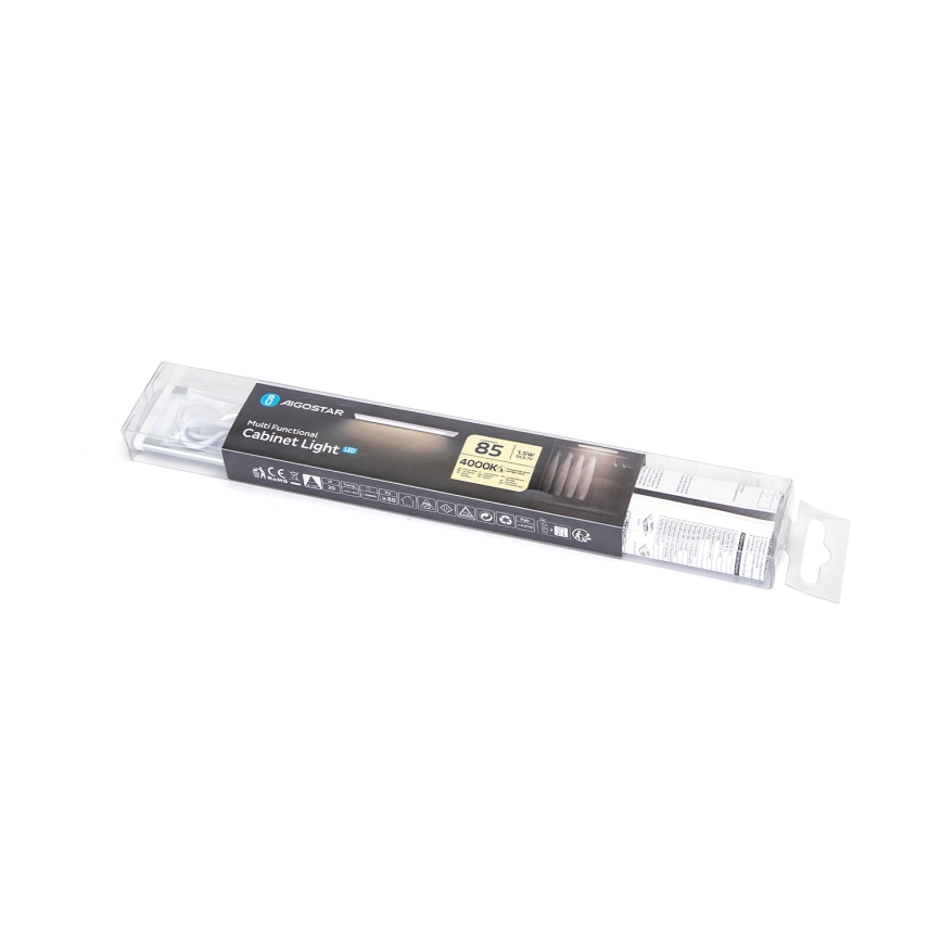 Aigostar - LED Ladattava kalustevalaistus anturilla LED/1,5W/5V 4000K