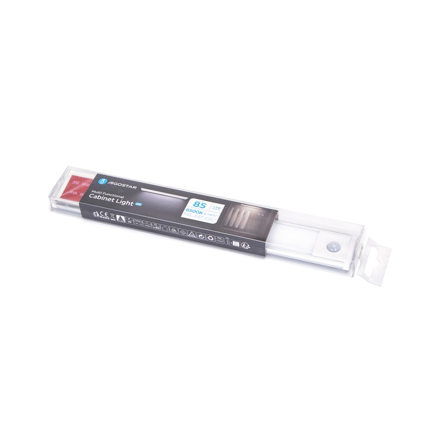 Aigostar - LED Ladattava kalustevalaistus anturilla LED/1,5W/5V 6500K