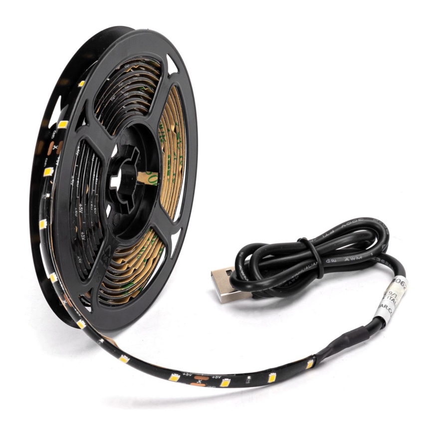 Aigostar - LED-nauha 2m LED/4,9W/5V 6500K IP65 musta