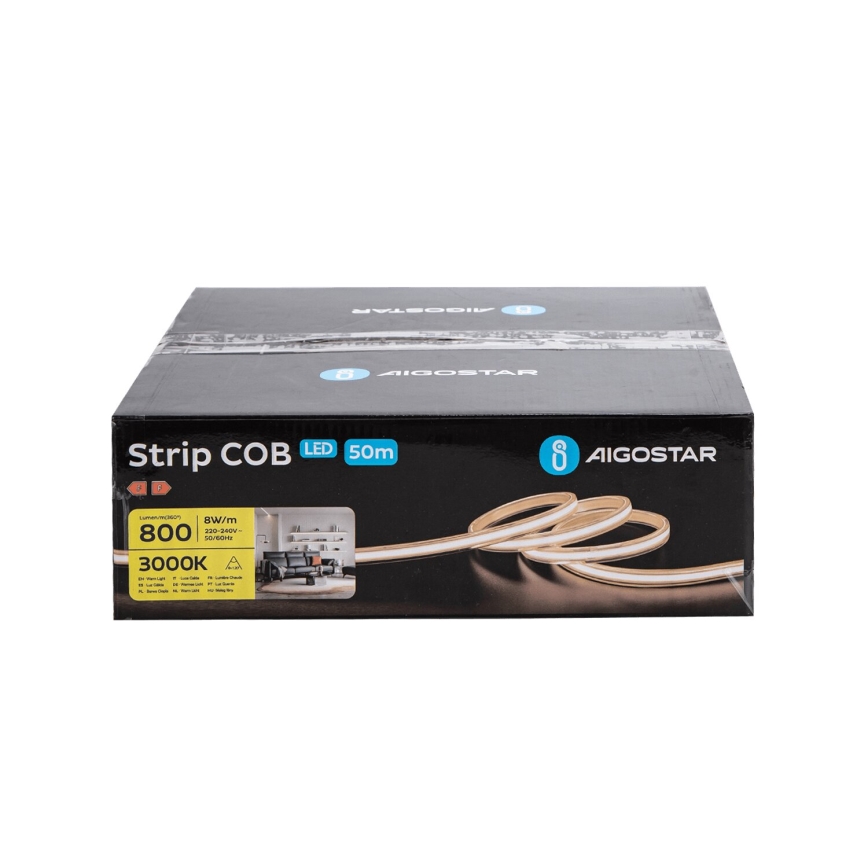 Aigostar - LED-nauha 50m LED/320W/230V 3000K IP65