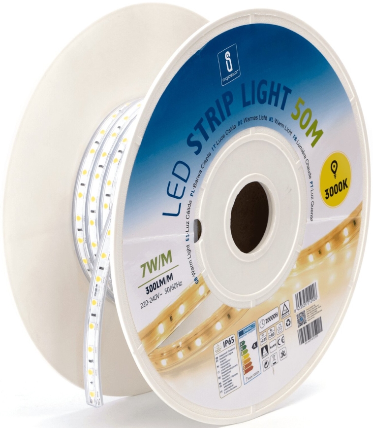 Aigostar - LED-nauha LED/350W/230V 50m 3000K IP65
