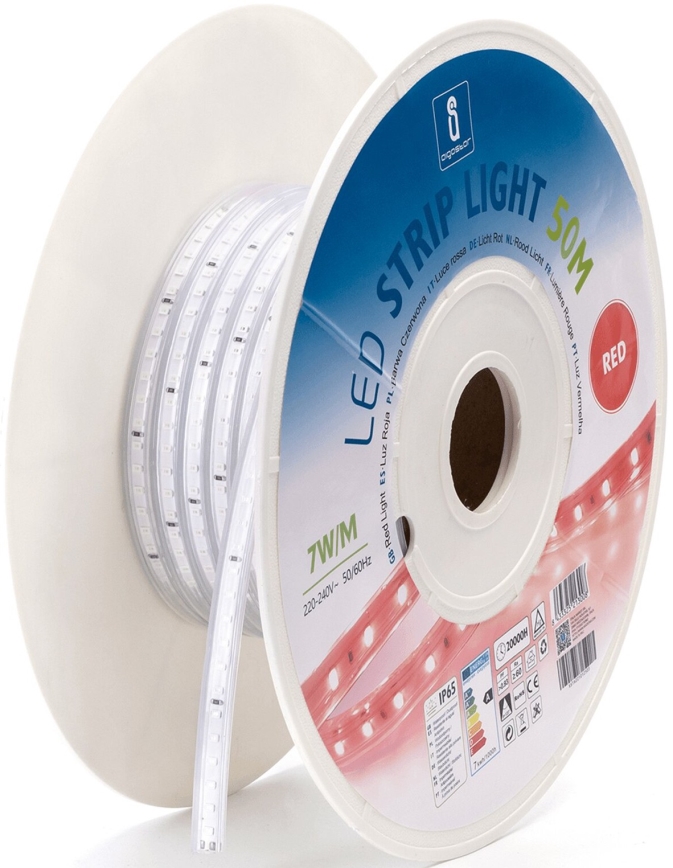 Aigostar - LED-nauha LED/350W/230V 50m punainen IP65