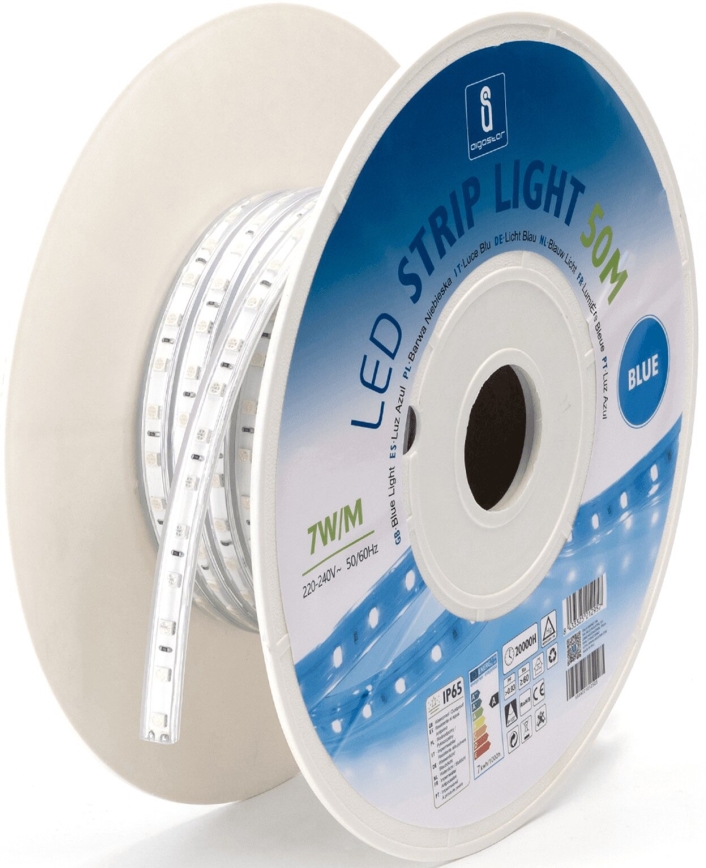 Aigostar - LED-nauha LED/350W/230V 50m sininen IP65