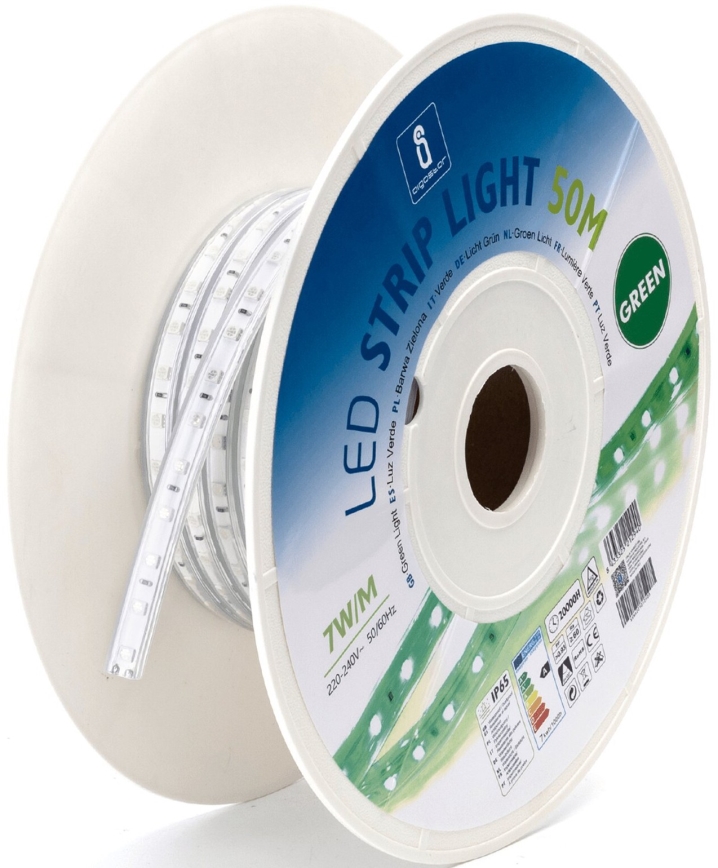 Aigostar - LED-nauha LED/350W/230V 50m vihreä IP65