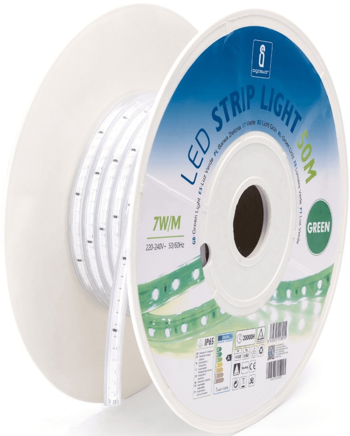 Aigostar - LED-nauha LED/350W/230V 50m vihreä IP65