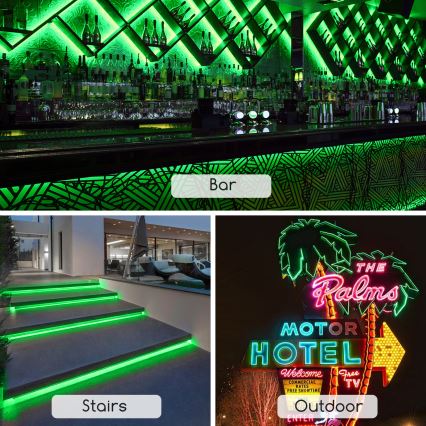 Aigostar - LED-nauha LED/350W/230V 50m vihreä IP65