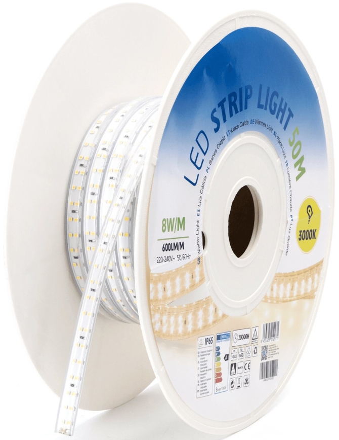 Aigostar - LED-nauha LED/400W/230V 50m 3000K IP65