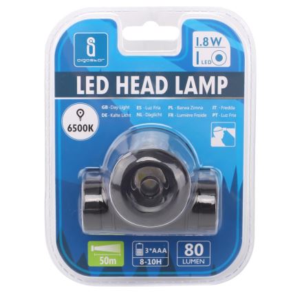 Aigostar - LED Otsalamppu LED/1,8W/3xAAA