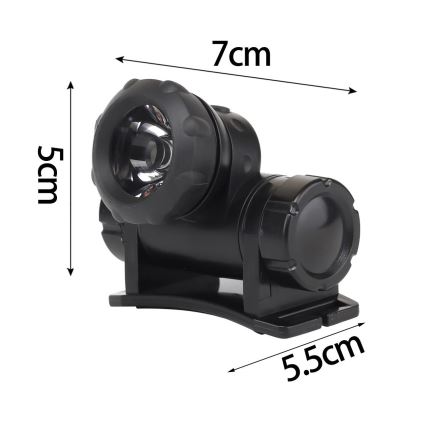 Aigostar - LED Otsalamppu LED/1,8W/3xAAA