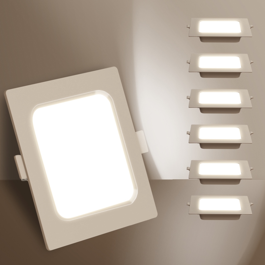 Aigostar - LED-paneeli LED/6W/230V 4000K 12x12 cm valkoinen