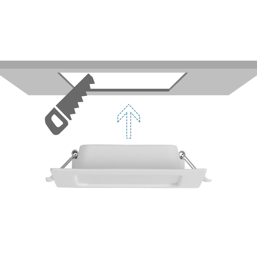 Aigostar - LED-paneeli LED/6W/230V 6500K 12x12 cm valkoinen
