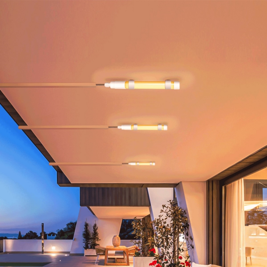 Aigostar - LED Himmennettävä tuubi aurinkopaneelilla LED/3,2V 3000K/4000K/6500K IP65 5000 mAh + kauko-ohjaus