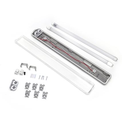 Aigostar - LED-putkityövalo 2xG13/9W/230V 4000K 66,6 cm IP65