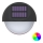 Aigostar - LED RGB Aurinkoseinävalaisin LED/1W/1,2V musta IP44