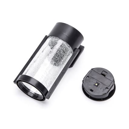 Aigostar - LED RGB Aurinkoseinävalaisin LED/2W/1,2V musta IP44