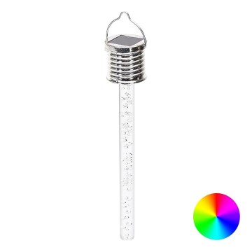 Aigostar - LED-RGB-aurinkovalo LED/0,006W/1,2V kromi IP44